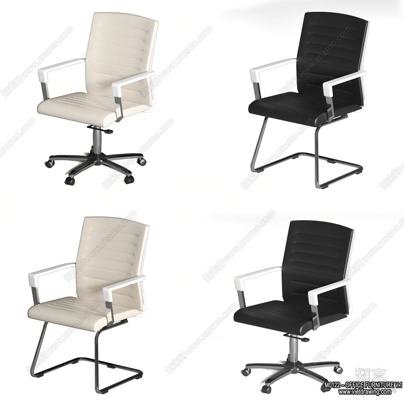 Office Furniture - 3D Models - Modern Style - 204