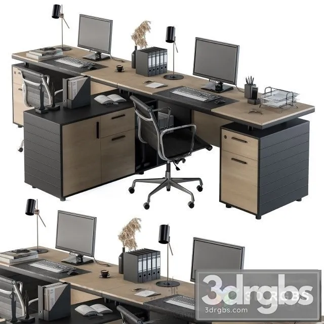 Office Furniture 90 3D Model Free