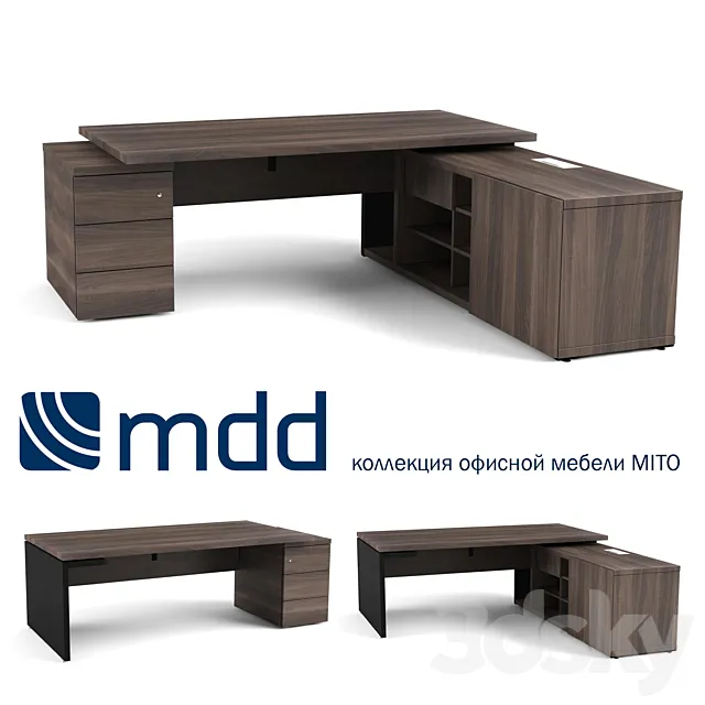 Office Furniture Executive Mito MDD 3D Model