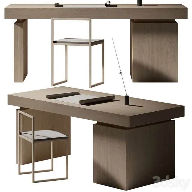 Office furniture & Fm Davide Groppi Table Lamp 3D Model