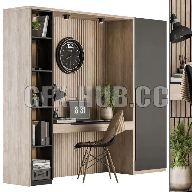 Office Furniture Home Office 15 3D Model