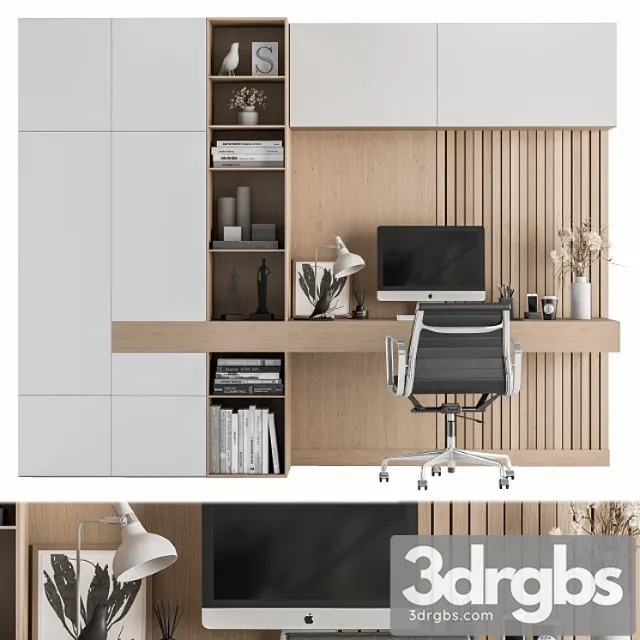 Office furniture - home office 17 2 3D Model Free