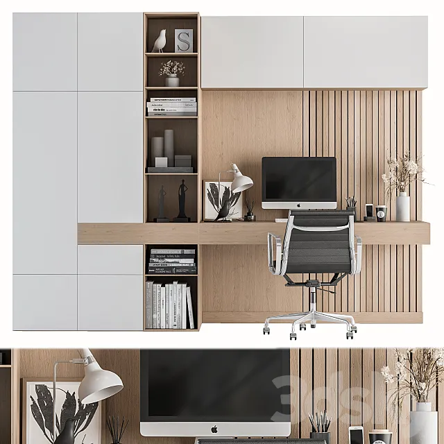Office Furniture - Home Office 17 3D Model