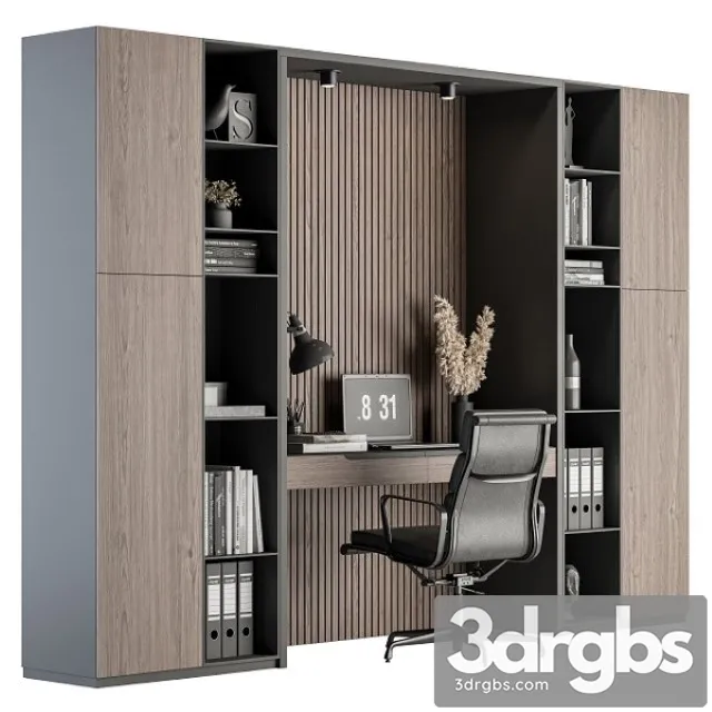 Office Furniture Home Office 19 3D Model Free