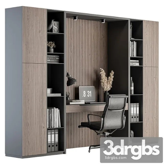 Office Furniture Home Office 19 3D Model Free