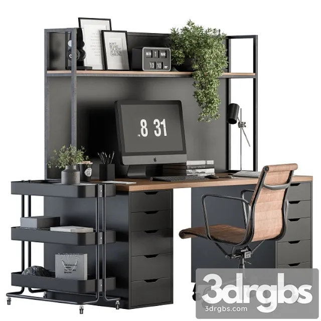 Office Furniture Home Office 21 3D Model Free