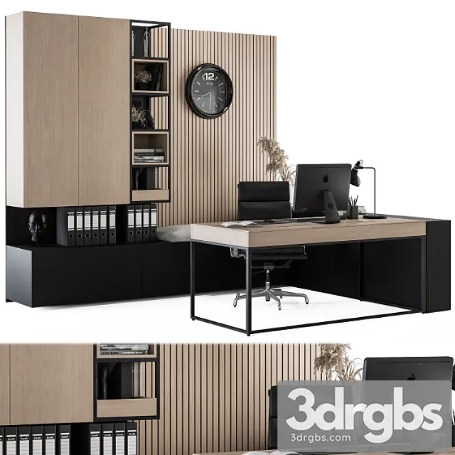 Office furniture - manager set 11 2 3D Model Free