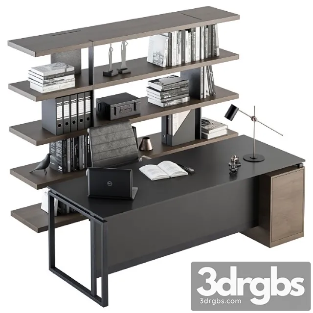 Office Furniture Manager Set 22 3D Model Free