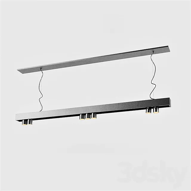 Office hanging light 3D Model