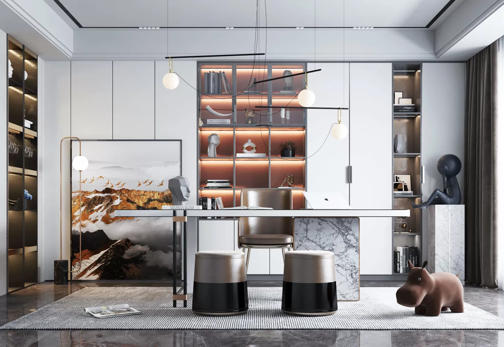 OFFICE HOME - 3D SCENE - 367