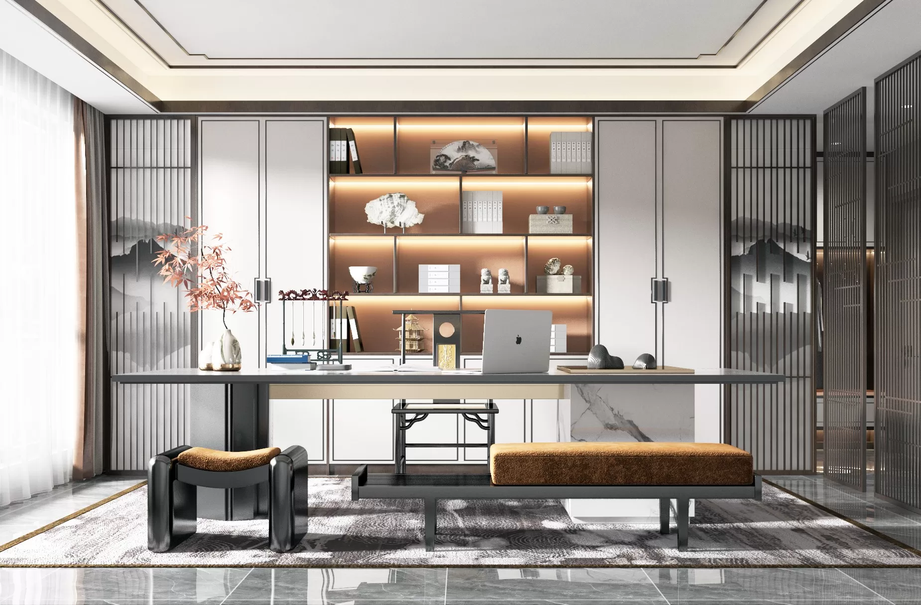 OFFICE HOME - 3D SCENE - 372