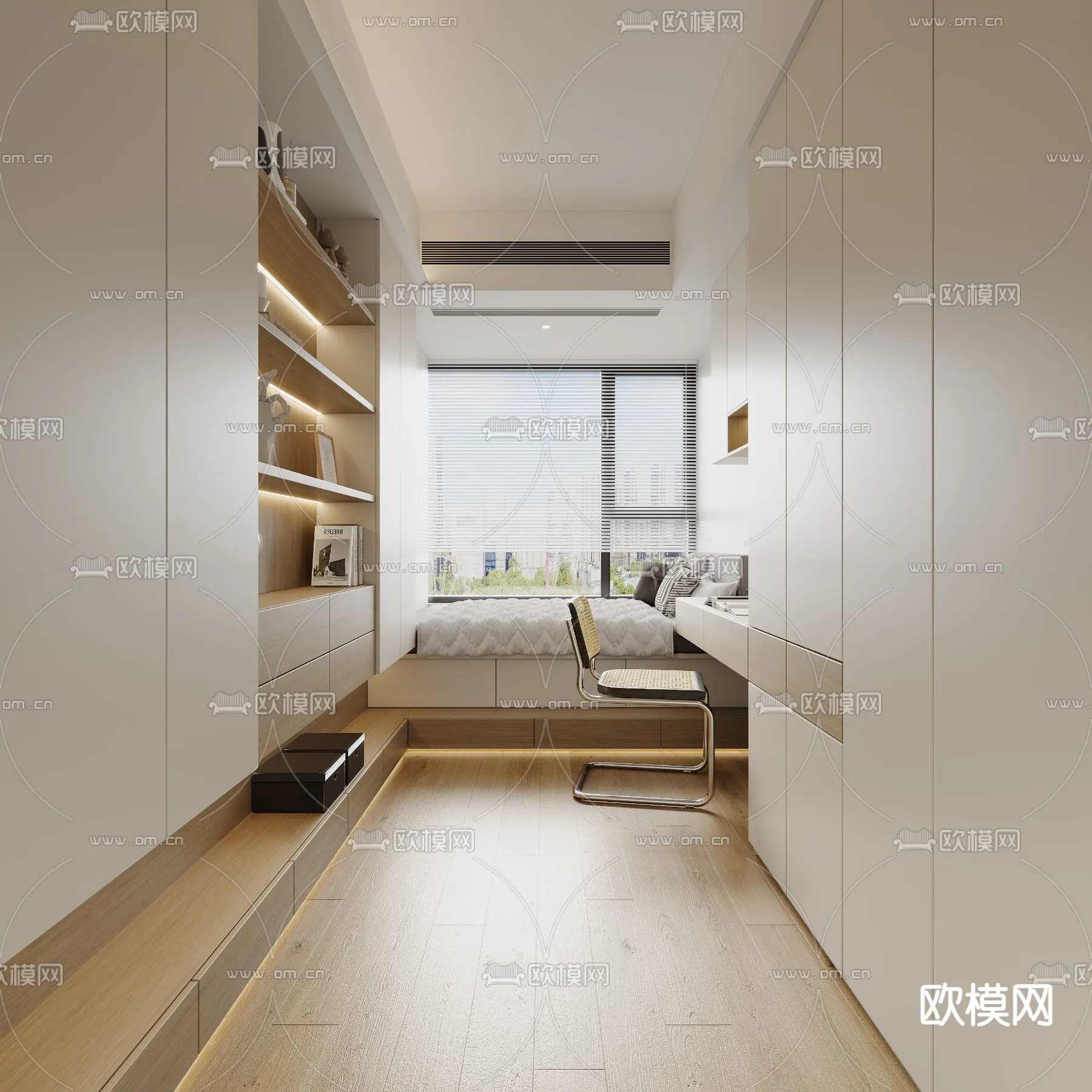 OFFICE HOME - CORONA - 3D MODEL - 1747