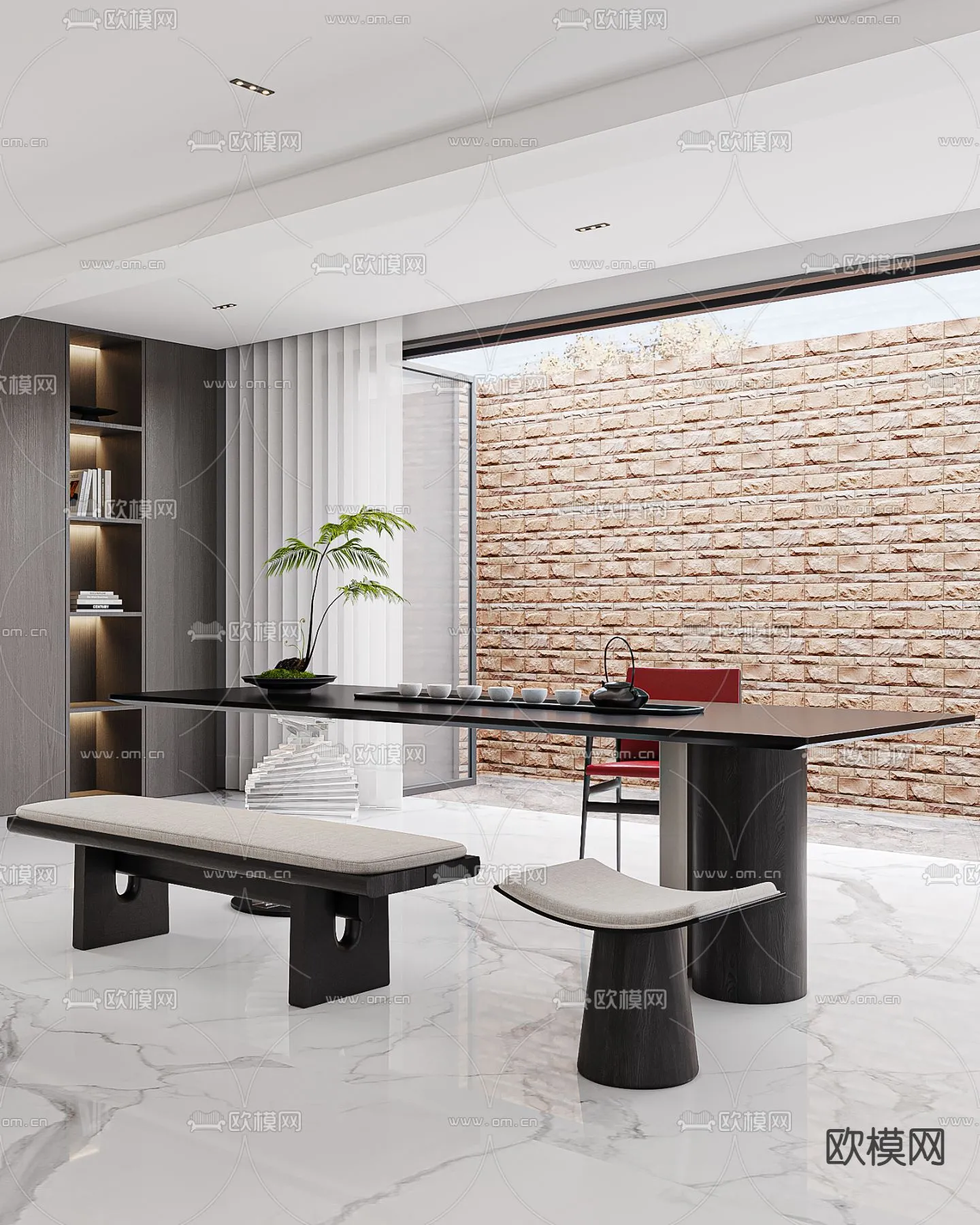 OFFICE HOME - CORONA - 3D MODEL - 1764