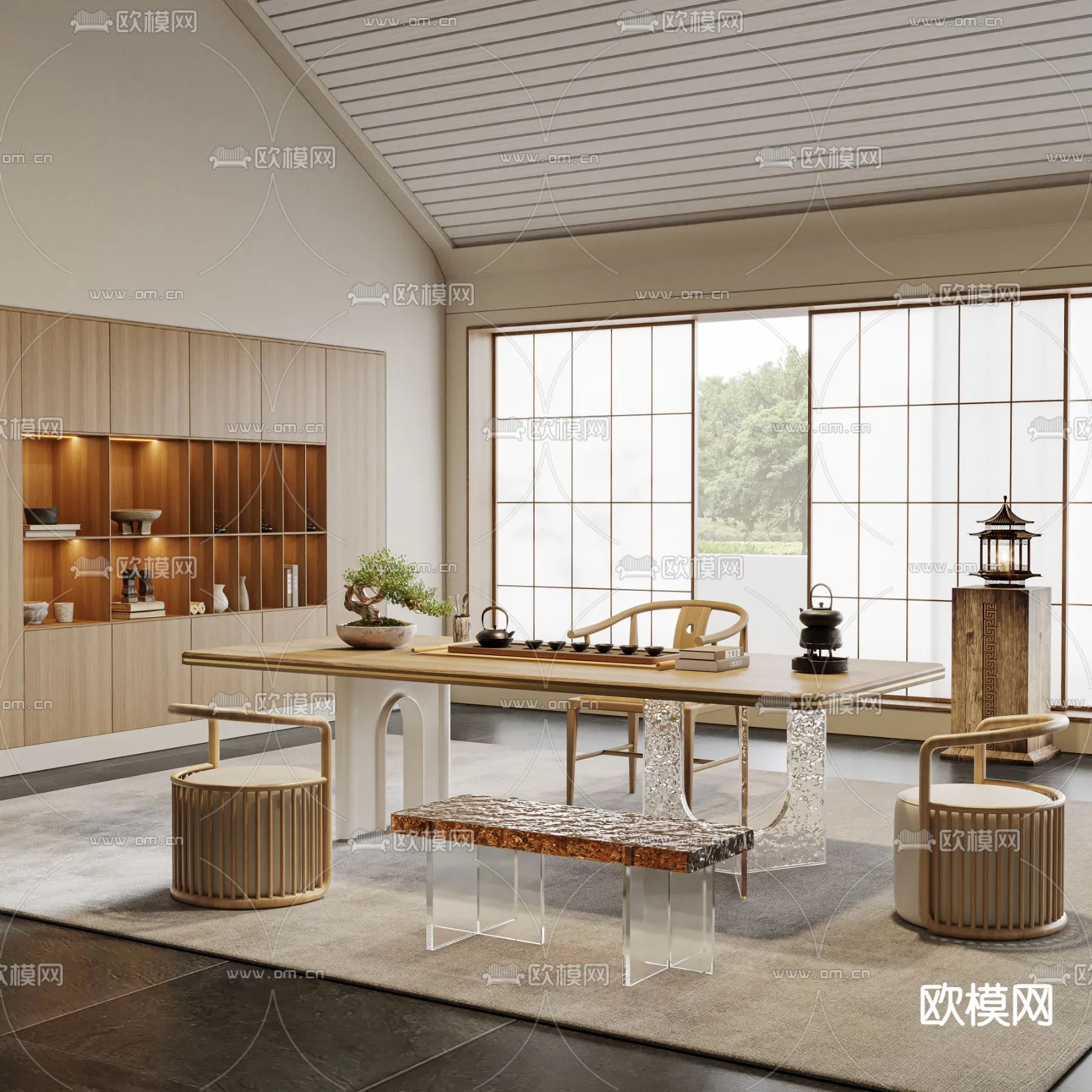 OFFICE HOME – CORONA – 3D MODEL – 1769