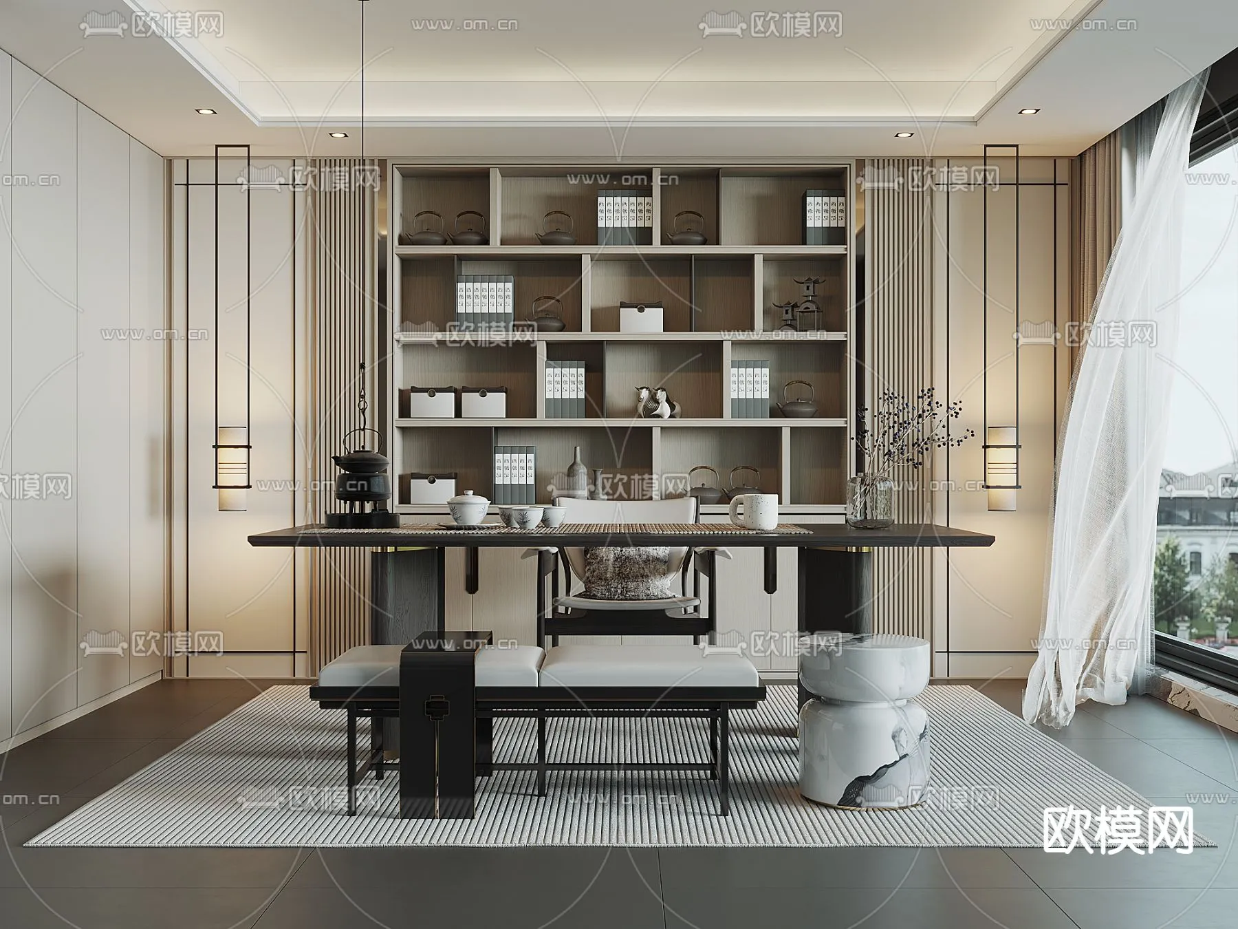 OFFICE HOME - CORONA - 3D MODEL - 1775