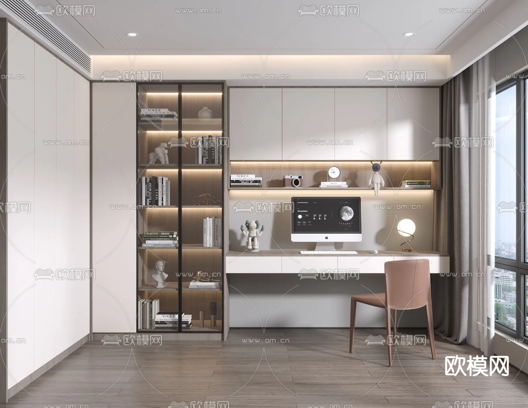 OFFICE HOME - VRAY / CORONA - 3D MODEL - 1727