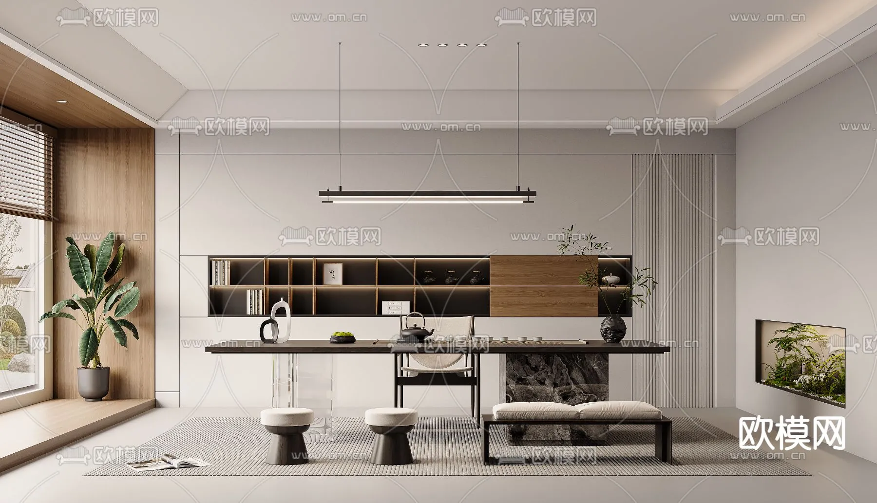 OFFICE HOME - VRAY / CORONA - 3D MODEL - 1760