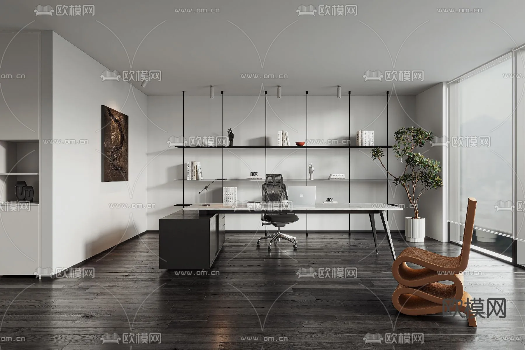 OFFICE HOME - VRAY / CORONA - 3D MODEL - 1761