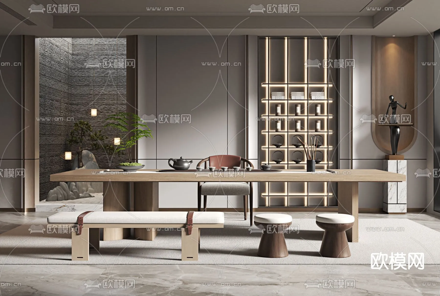 OFFICE HOME – VRAY / CORONA – 3D MODEL – 1766