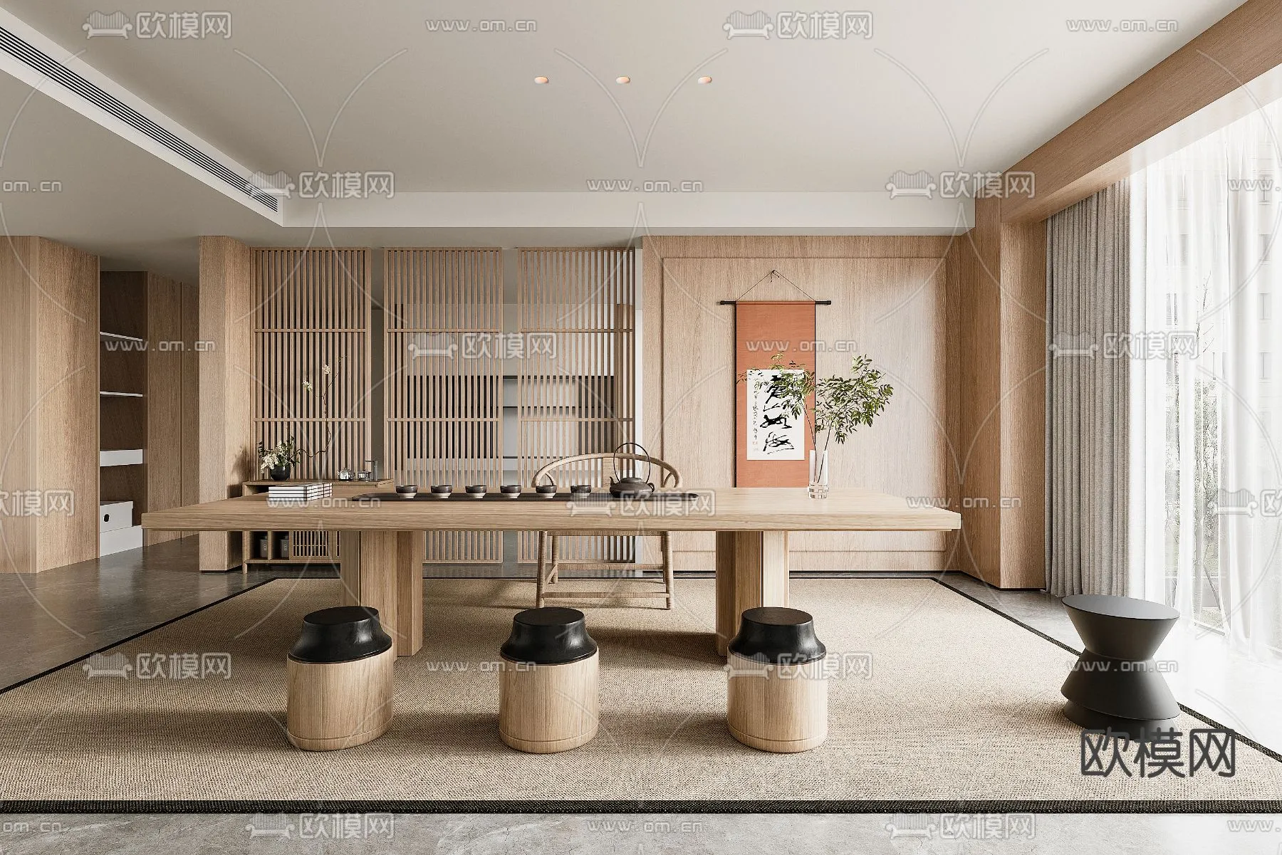 OFFICE HOME - VRAY / CORONA - 3D MODEL - 1773