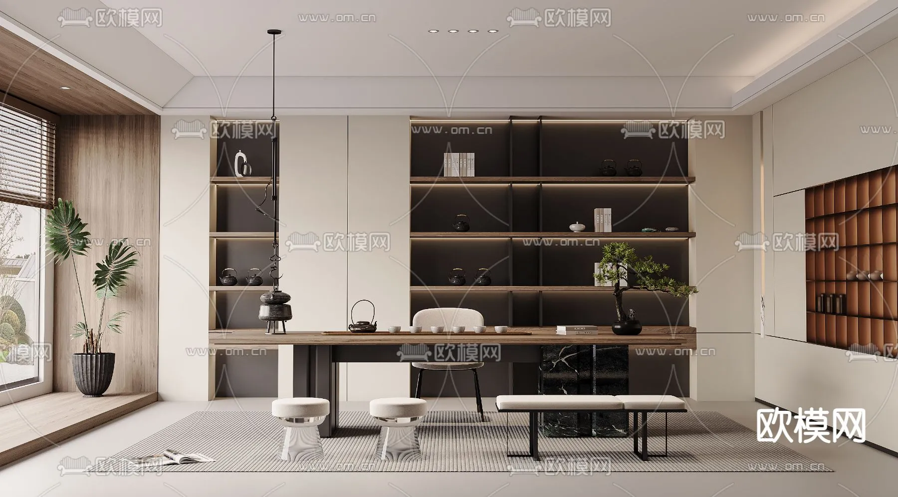 OFFICE HOME - VRAY / CORONA - 3D MODEL - 1774