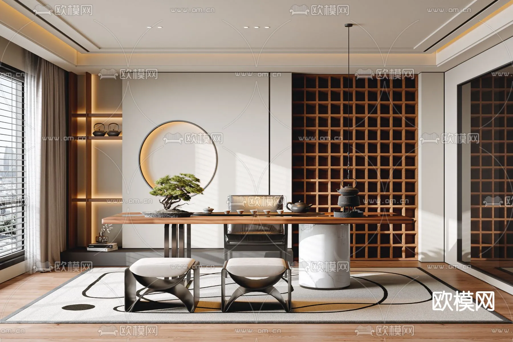 OFFICE HOME - VRAY / CORONA - 3D MODEL - 1784