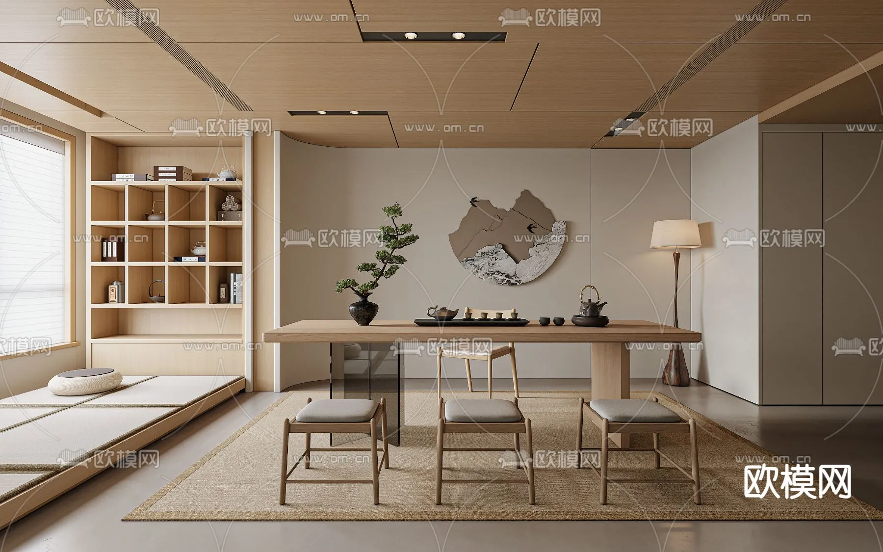 OFFICE HOME - VRAY / CORONA - 3D MODEL - 1806