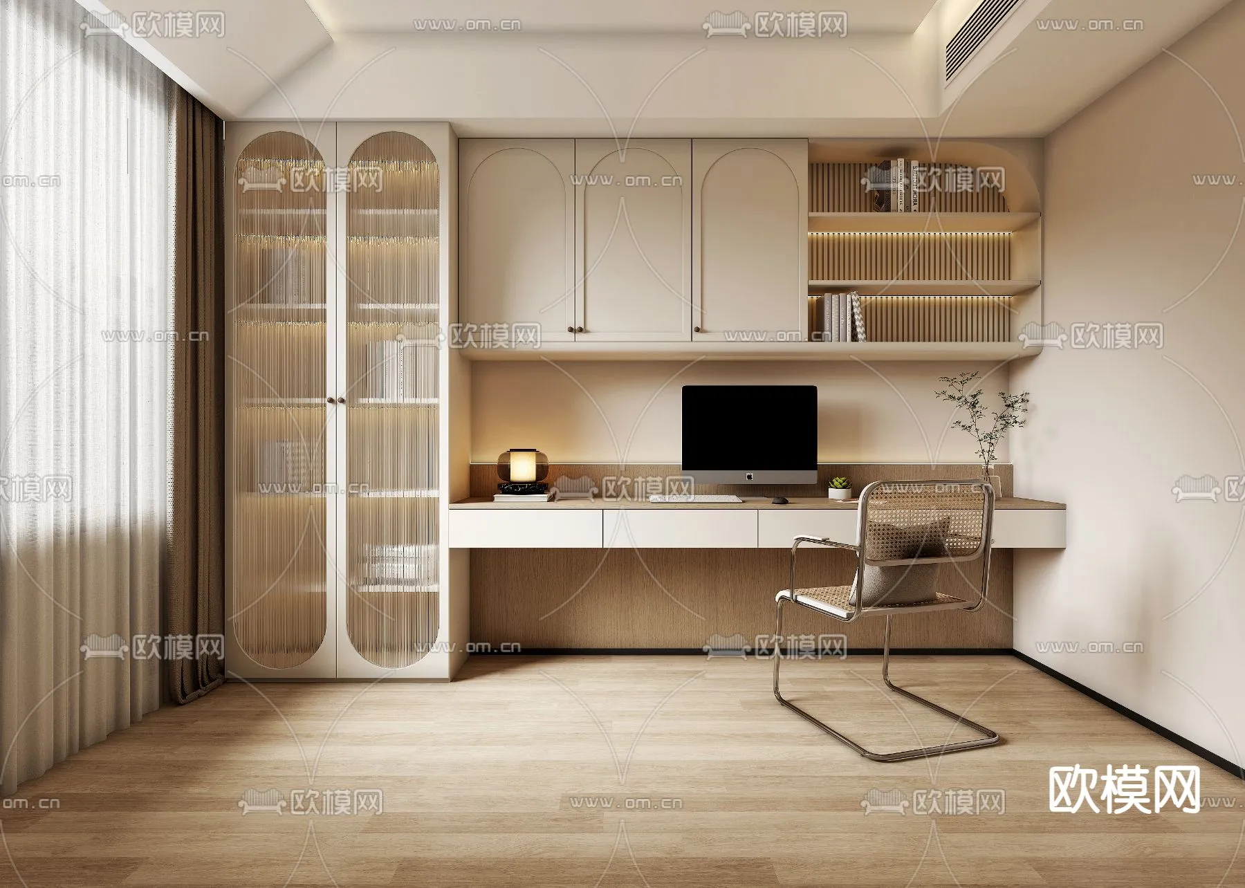 OFFICE HOME - VRAY / CORONA - 3D MODEL - 1810