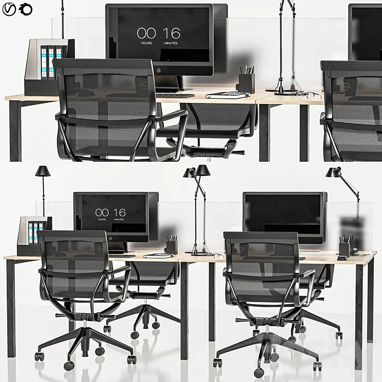 office set 110 3D Model Free
