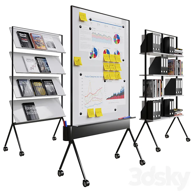 Office set 3D Model Free