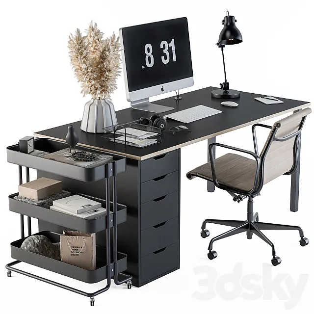 Office set 80 3DModel