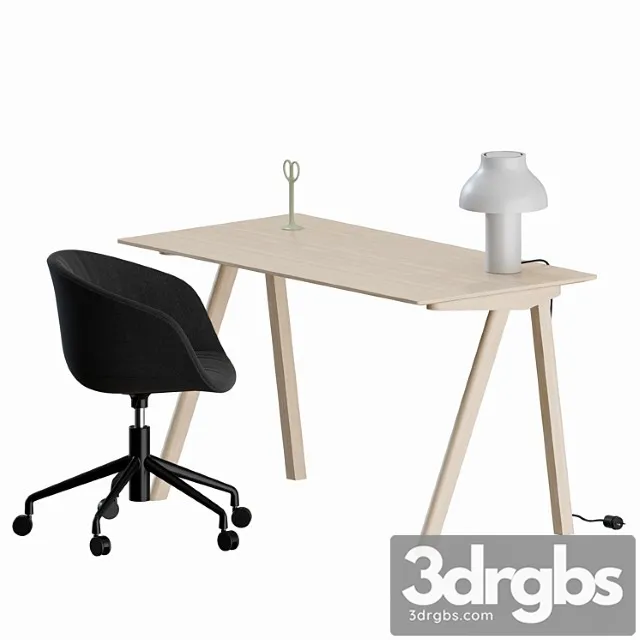 Office set by hay 2 3D Model Download