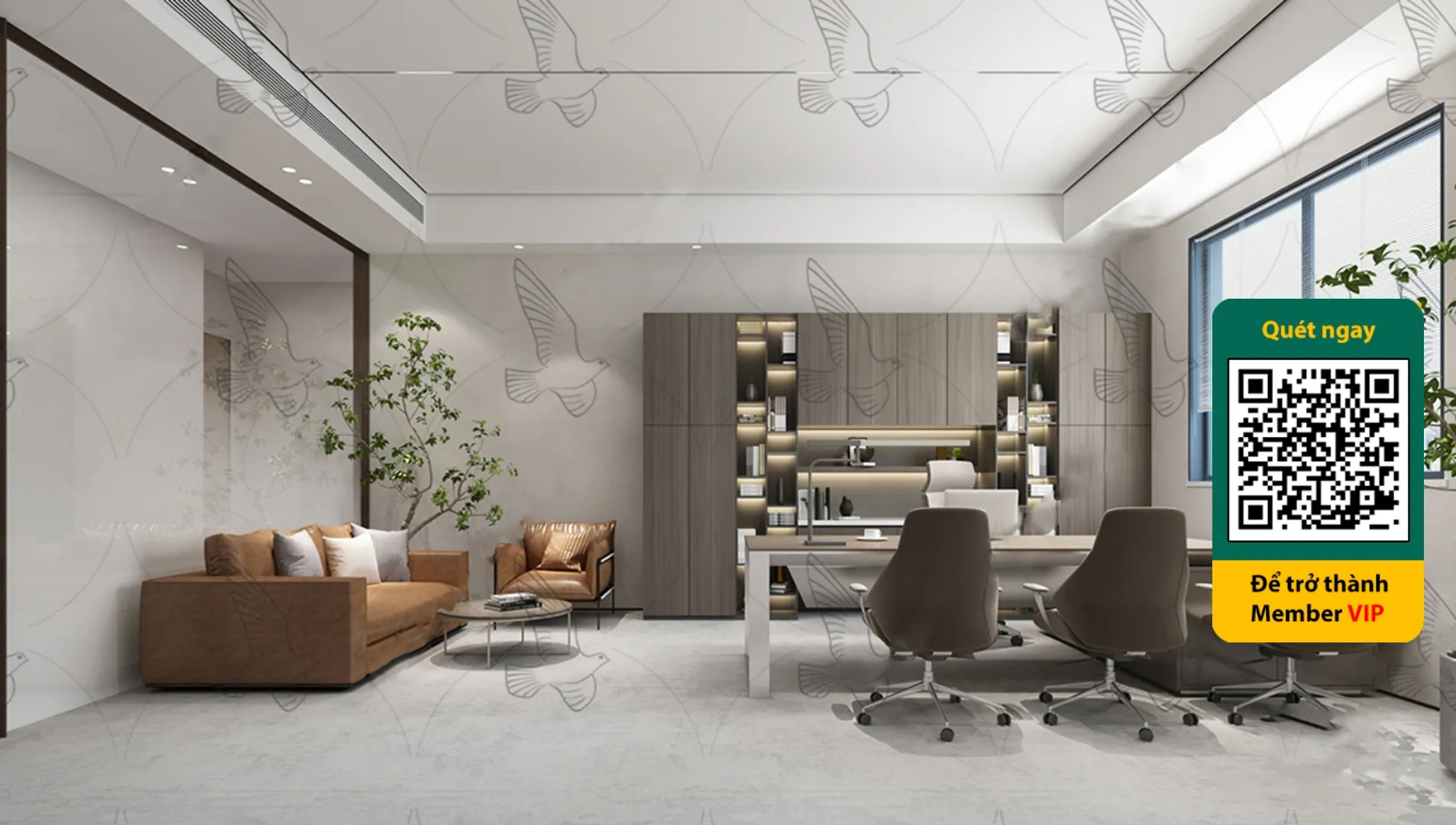 OFFICE SPACE - VRAY / CORONA - 3D MODEL - 4024