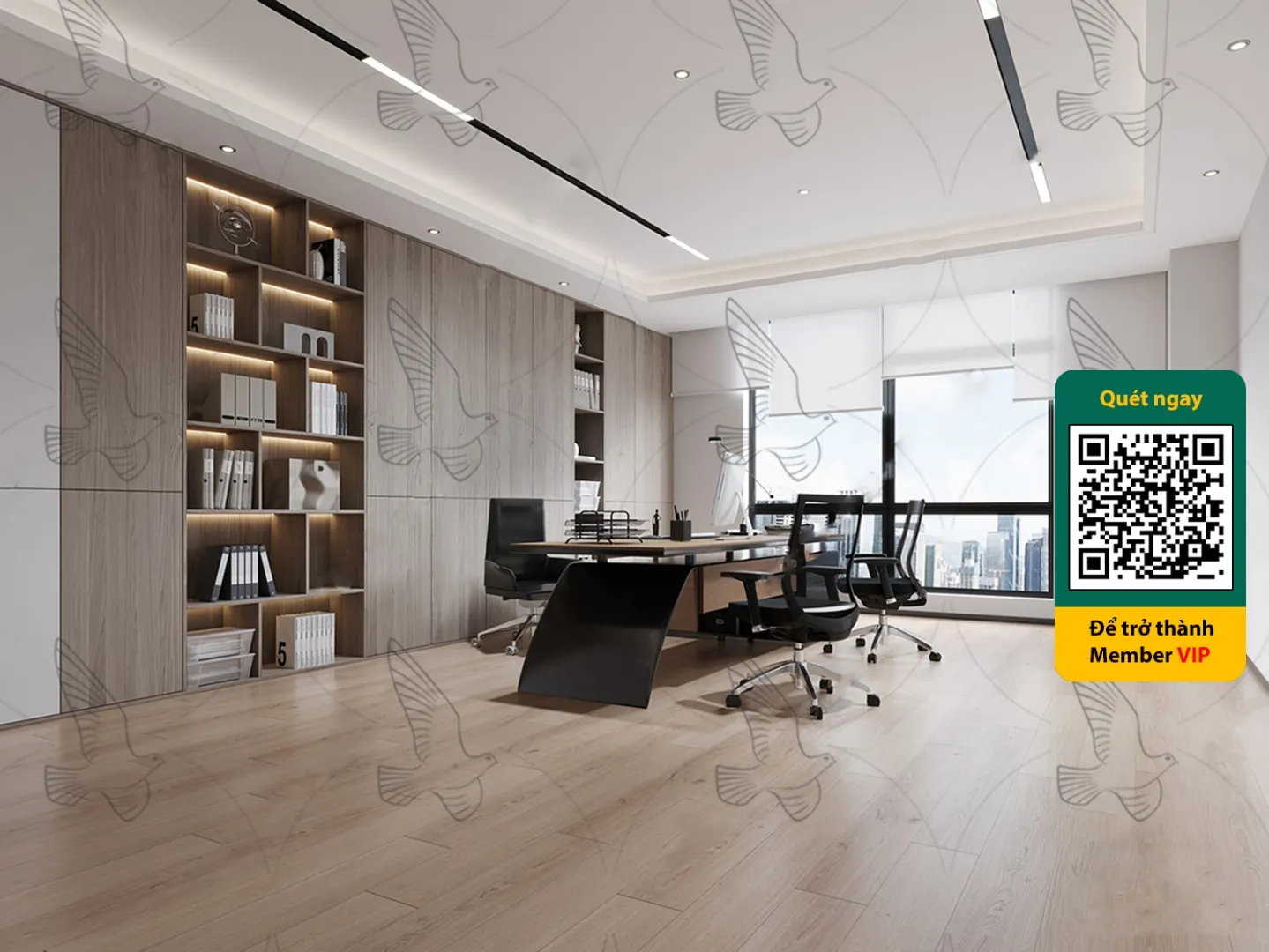 OFFICE SPACE - VRAY / CORONA - 3D MODEL - 4025