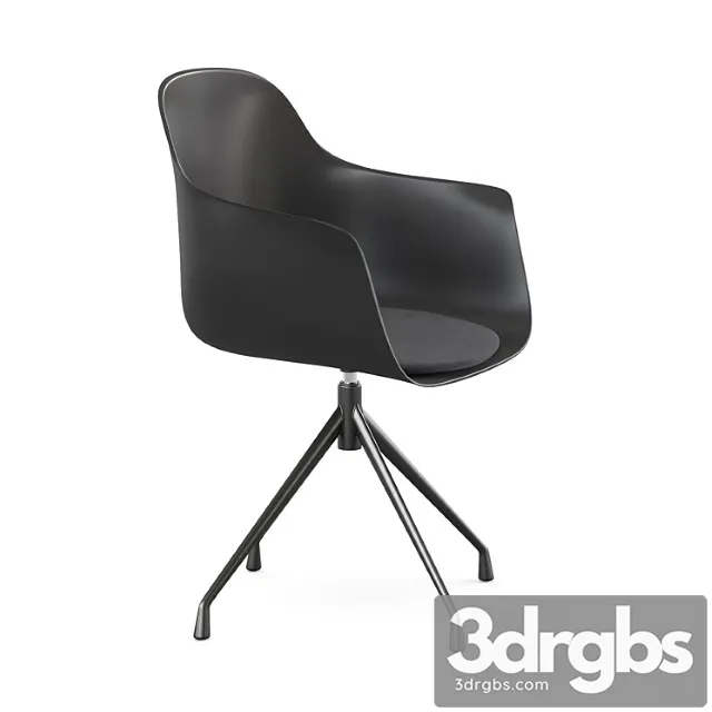 Office Swivel Black Chair Wapong La Redoute Interieurs 3D Model Free