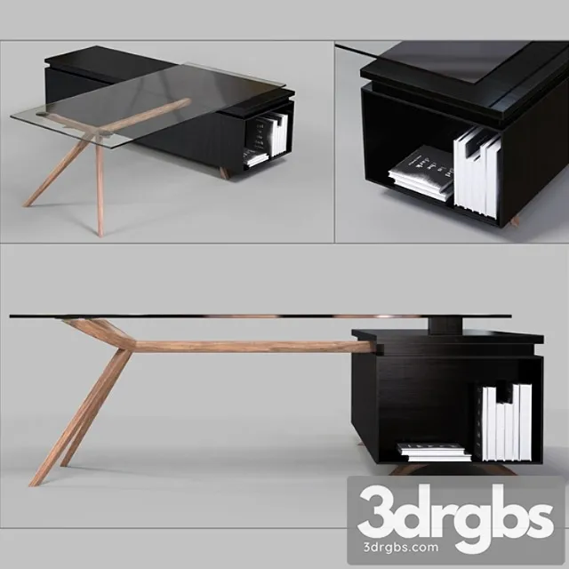 Office table 2 3D Model Free