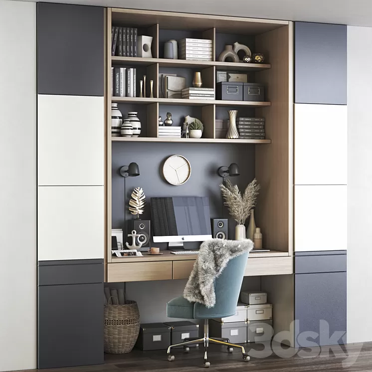 Office workplace 92 3D Model