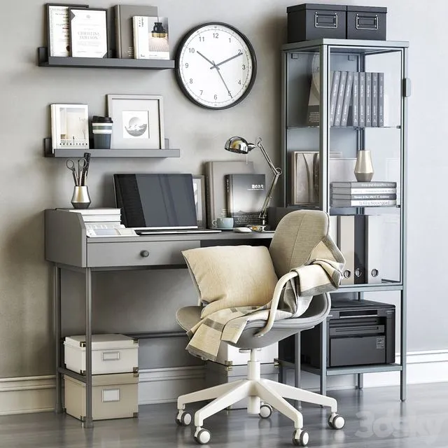 Office workplace 98 3D Model