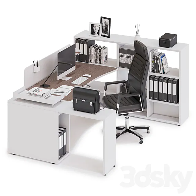 Office workspace LAS LOGIC (v8) 3DModel