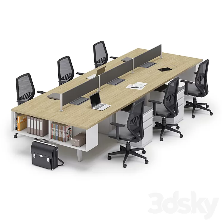 Office workspace UHURU (part1) 3D Model