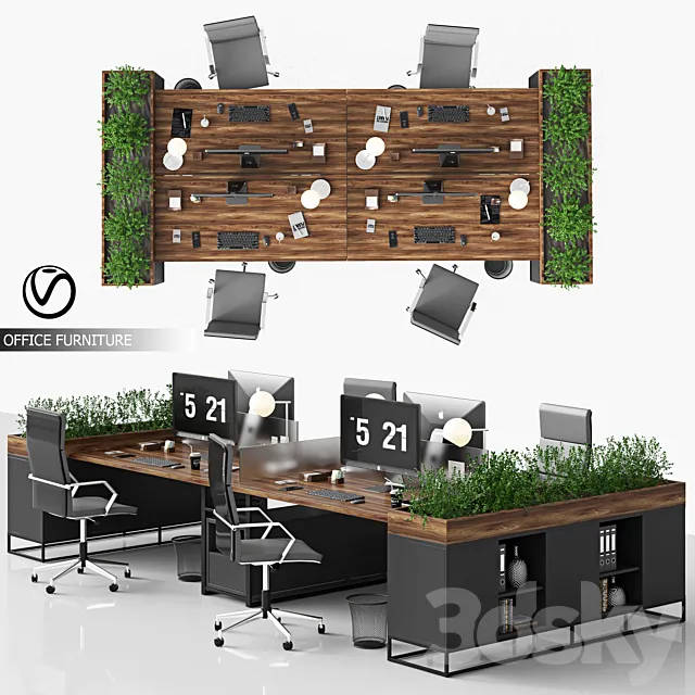 office_furniture_03 3D Model