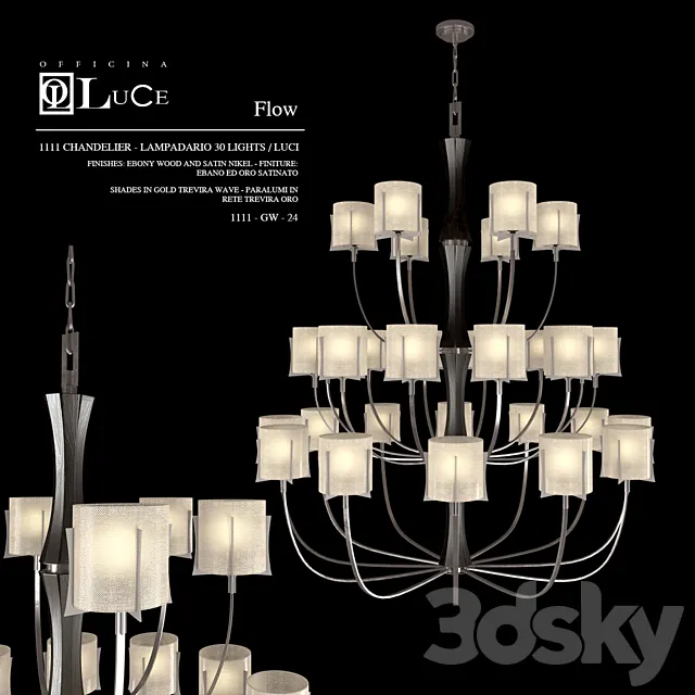Officina-Luce Flow 1111-GW-24 3DModel