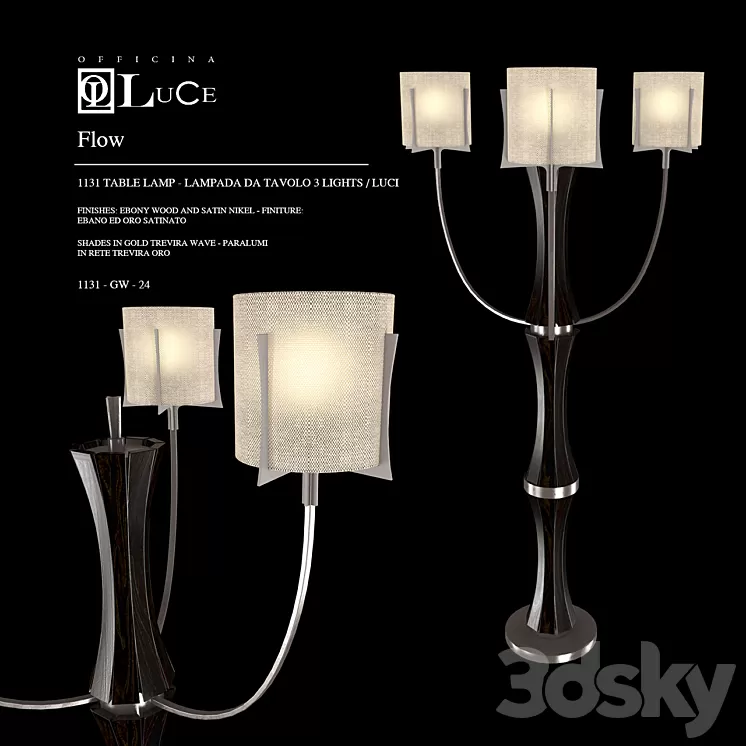 Officina-Luce Flow 1131-GW-24 3D Model