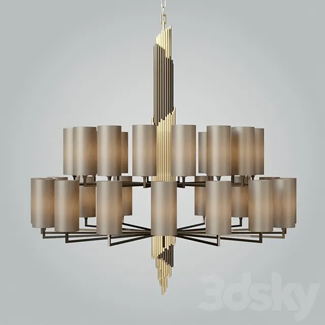 Officina Luce "SHINE" Chandelier - 2811 3D Model