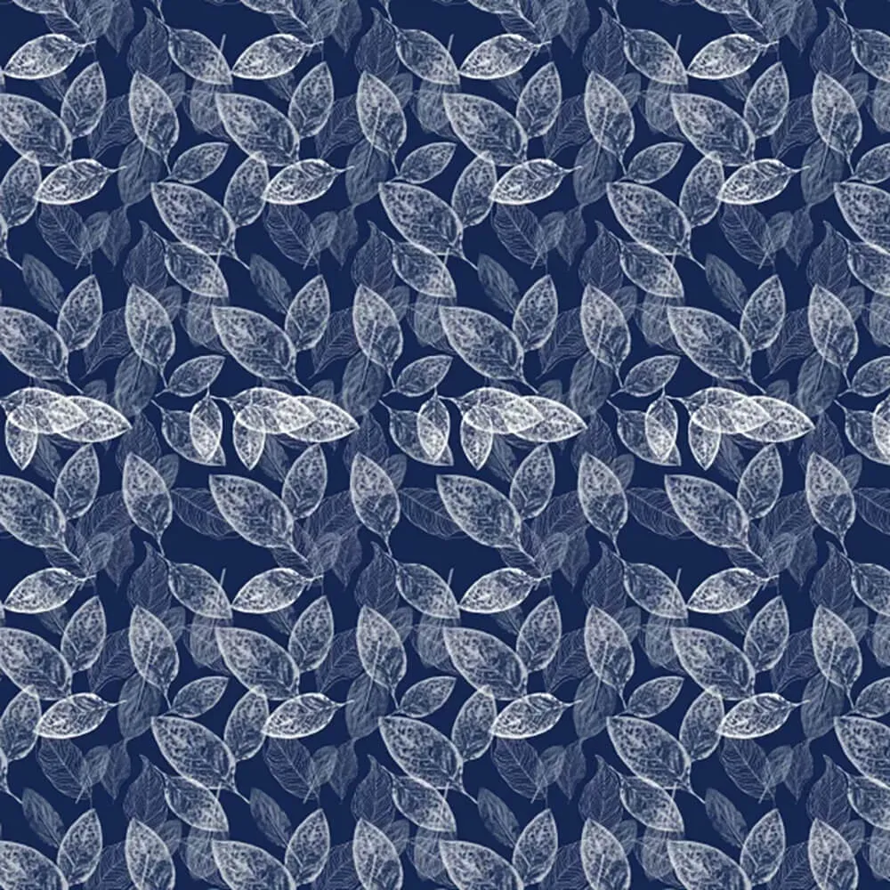 Officinarkitettura - Wallpaper Foglie Blu 3D Model