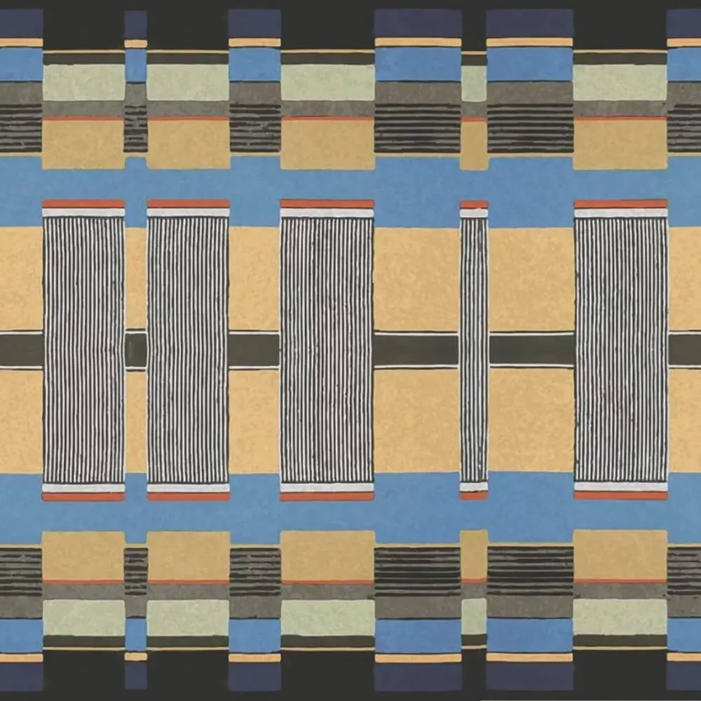 Officinarkitettura - Wallpaper Intrecci Blu 3D Model