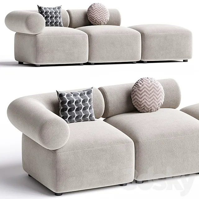 OFFO | Modular sofa by annud 3D Model