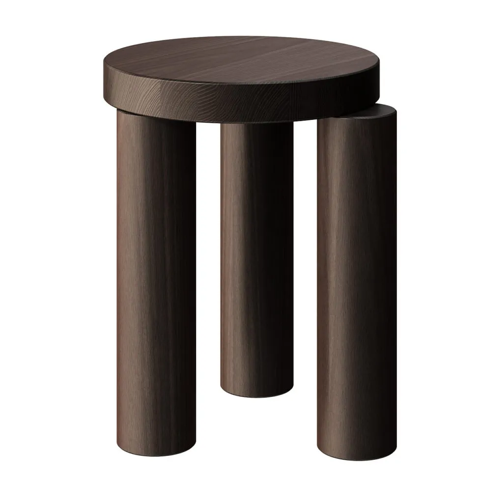 Offset Stool Umber by Resident