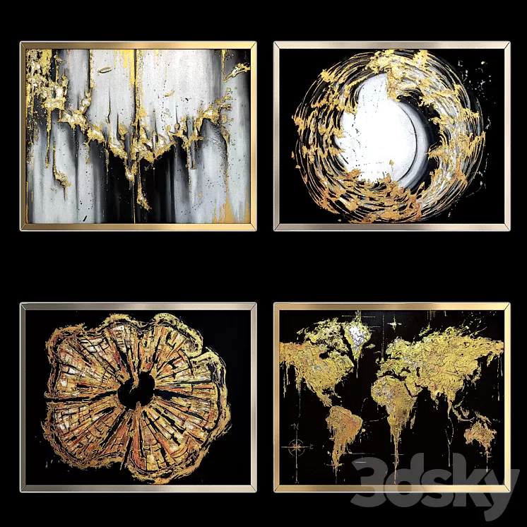 Oil Paintings 3D Model