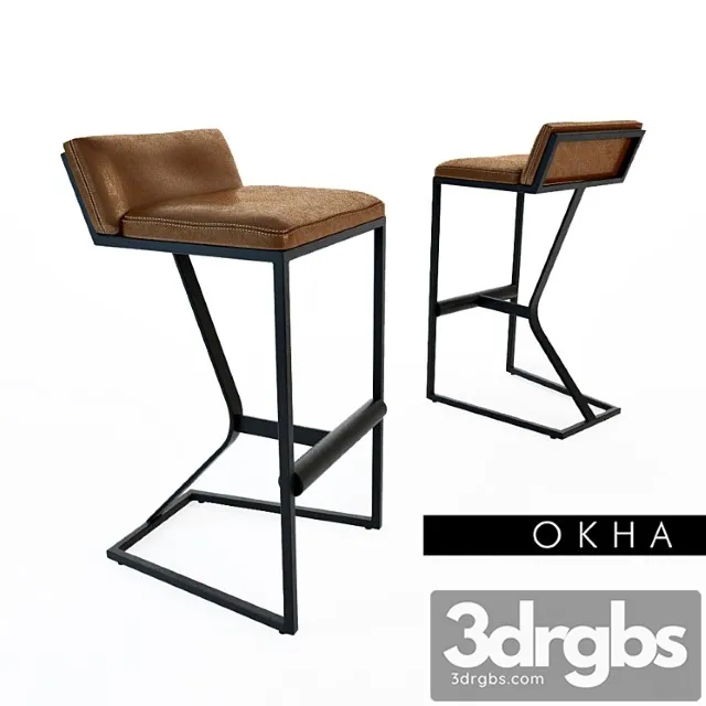 Okha Faye barstool 2 3D Model Free